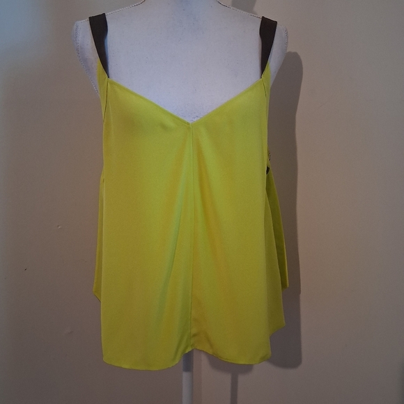 Rag & Bone Colette Cami Lime Green Silk Blouse Size Medium NWOT - Picture 6 of 10